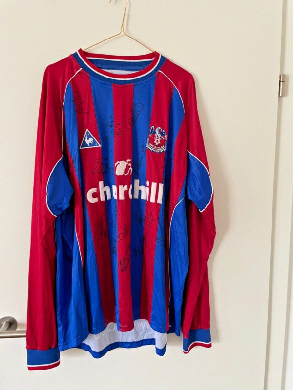 Football shirt Crystal Palace signed by the matchday squad 2001-2 v Wimbledon FC for sale on Ebay