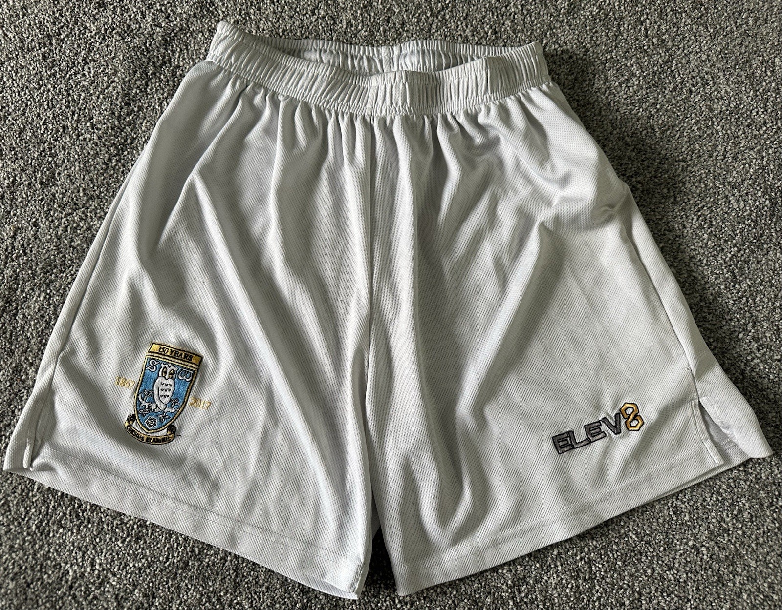 Sheffield Wednesday Swfc 2017 Anniversary Home Shorts Shirt Kit Elev8 Small Mans for sale on Ebay