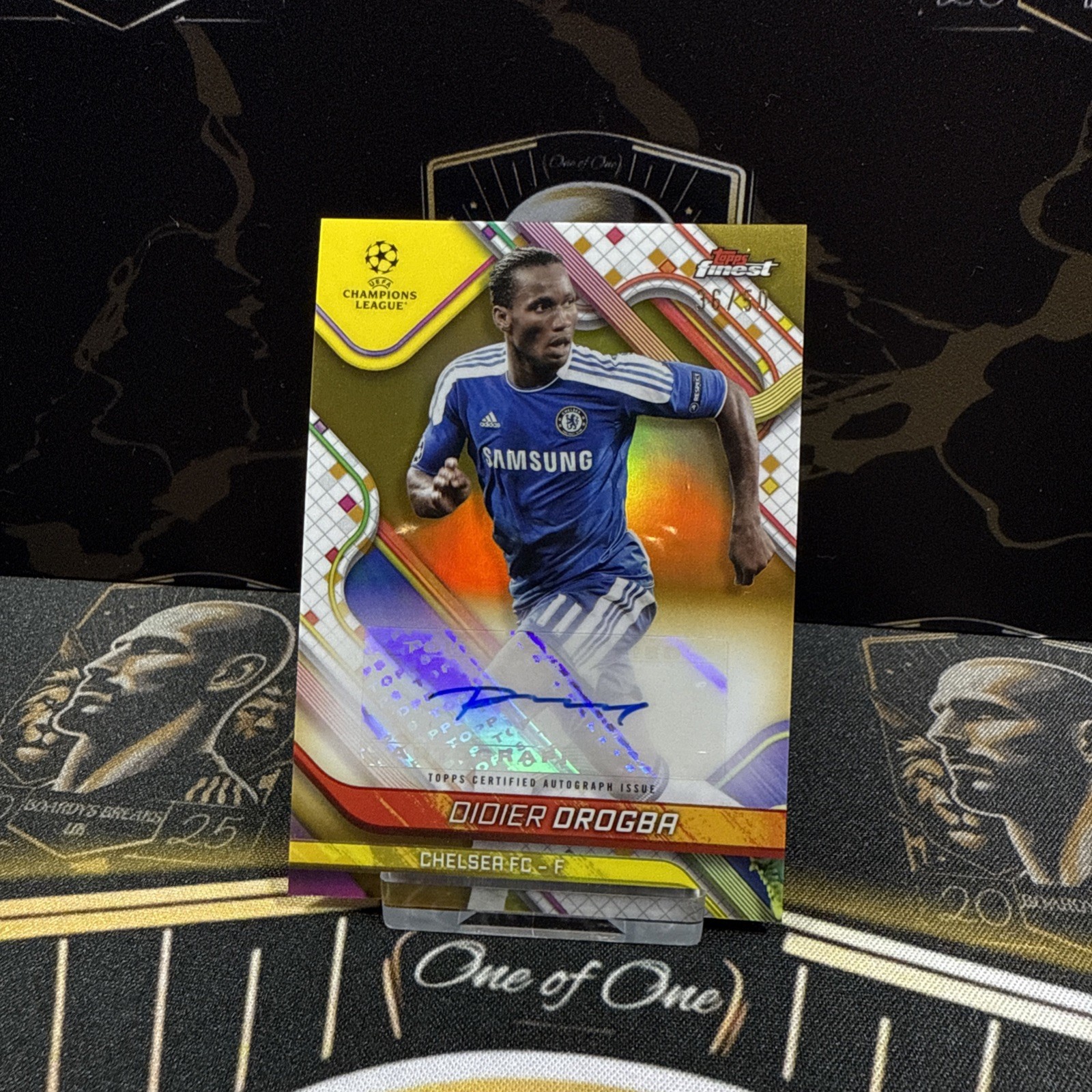 24/25 Topps Finest UCC Didier Drogba Auto /50 Chelsea 🐐🔵￼ for sale on Ebay