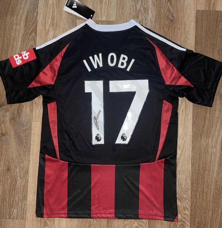 Alex Iwobi Signed Shirt - Fulham FC 24/25 Video Proof for sale on Ebay