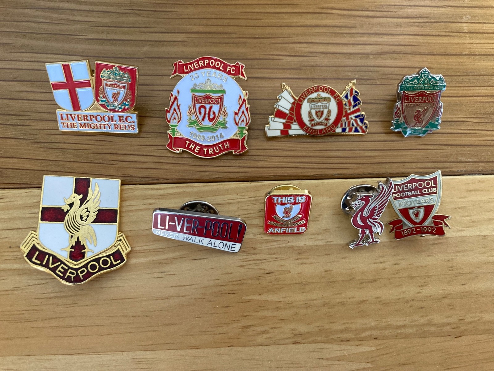 9x  Liverpool Football Club Pin Badges for sale on Ebay