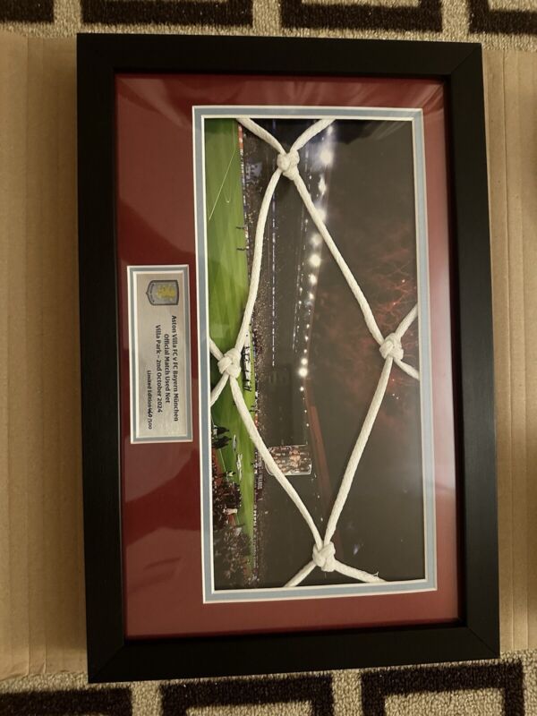 Aston Villa v Bayern München - Official Match Used Net - 2nd October 2024 for sale on Ebay