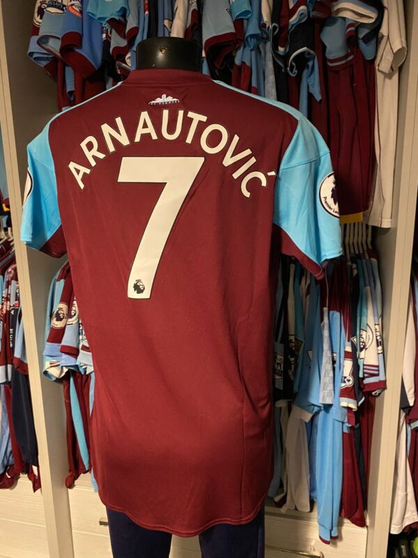 West Ham United  Marco Arnautovic Match Worn Home Shirt 2017 v Newcastle + COA for sale on Ebay
