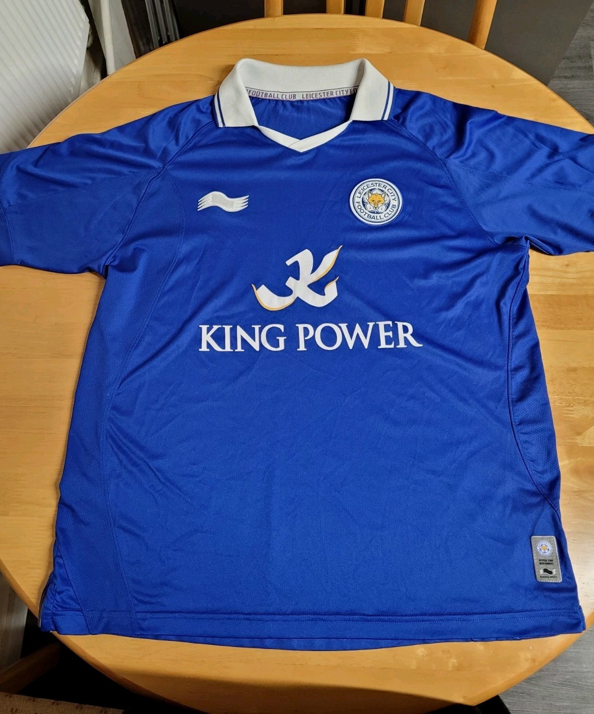 *16* Official Leicester City  King Power Burrda Sport Home Shirt. Size M for sale on Ebay