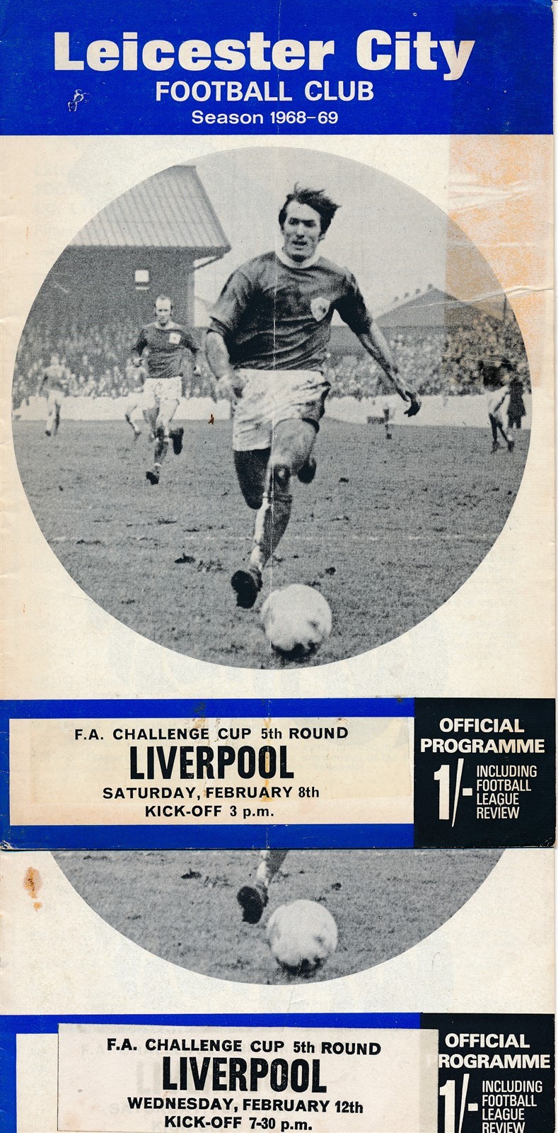 Leicester City v Liverpool (FA Cup) 1968/1969 - Played + POSTPONED issues for sale on Ebay