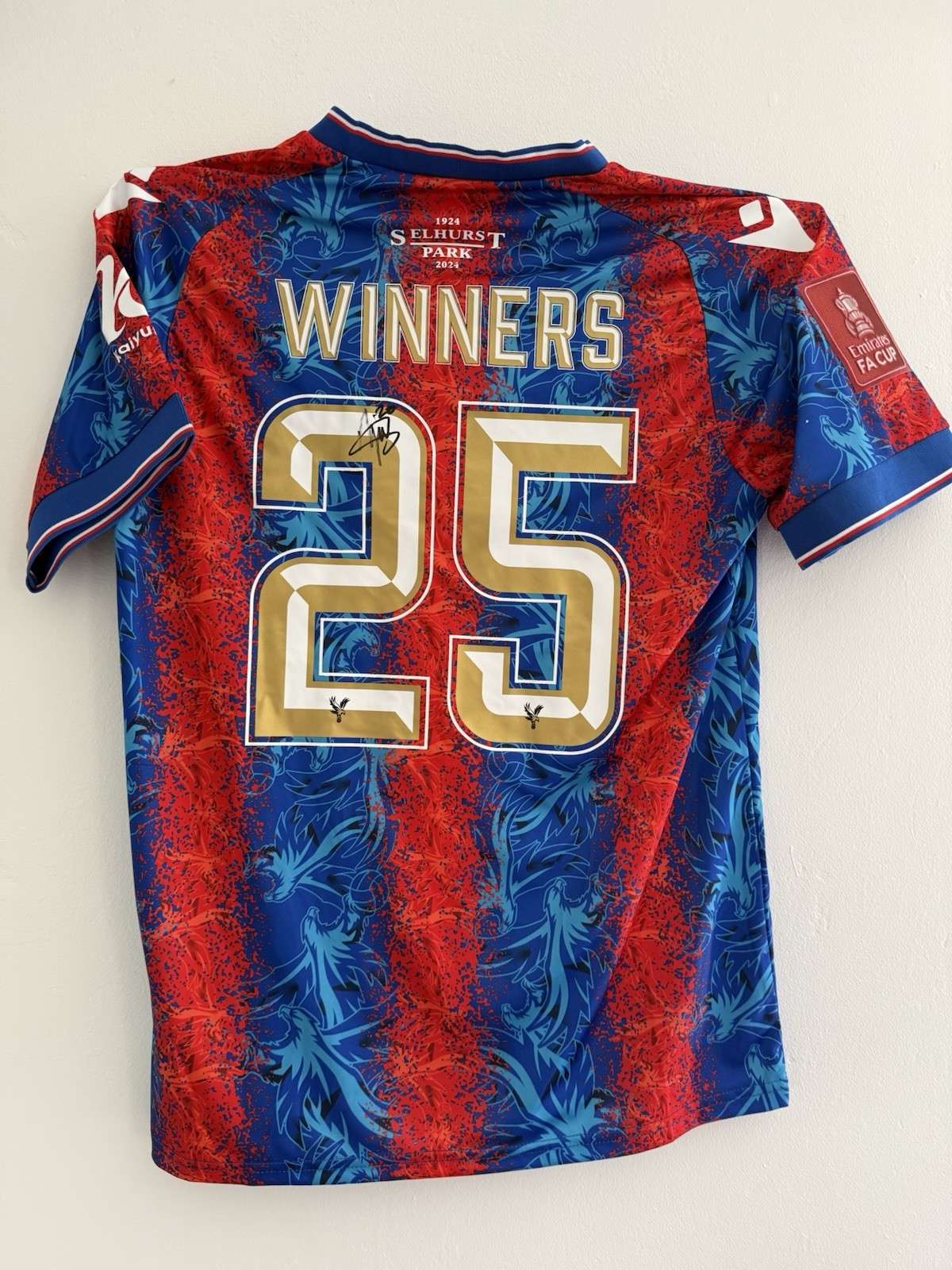 Adam Wharton Crystal Palace Signed Shirt *RARE EXACT VIDEO PROOF FA CUP WINNERS* for sale on Ebay