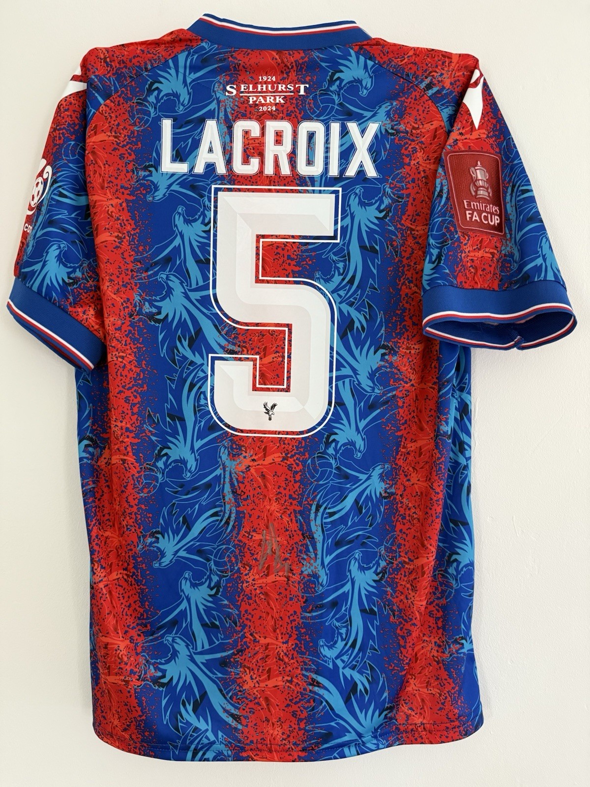 Maxence Lacroix Crystal Palace Signed Shirt *FA CUP WINNERS* VIDEO PROOF RARE for sale on Ebay