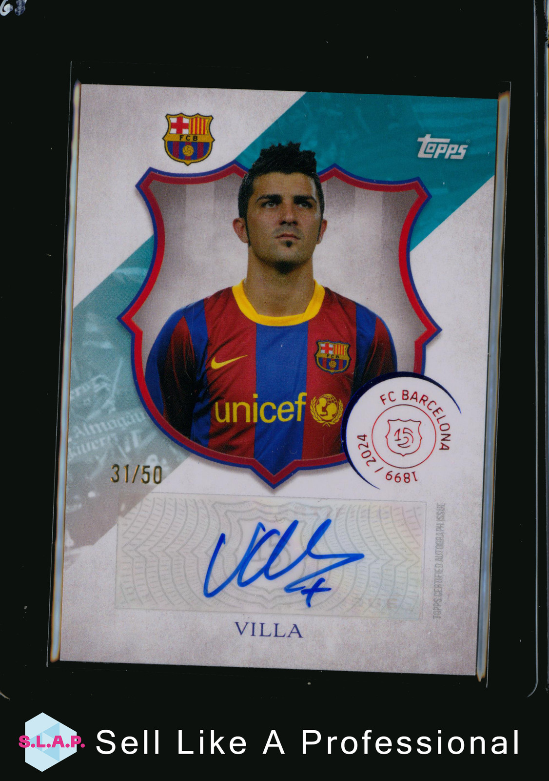 VILLA TOPPS 31/50 LA-DV 2025 125 YEARS ANNIVERSARY FC BARCELONA ENG CAR for sale on Ebay