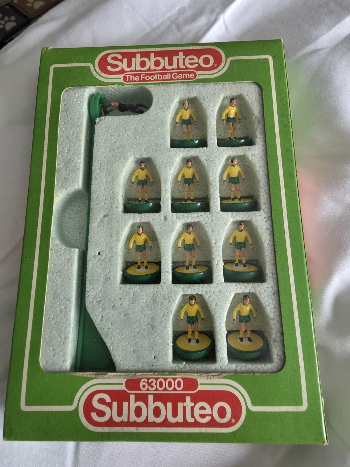 Subbuteo 63000 Norwich City Might be hand painted  for sale on Ebay