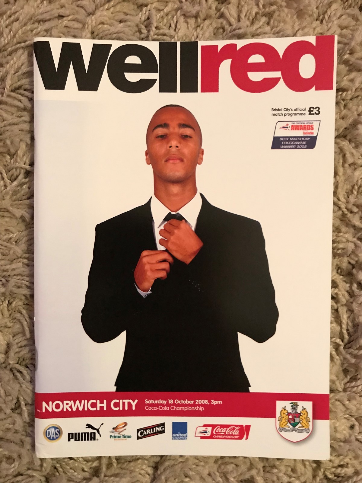 Bristol City v Norwich City - Coca~Cola Championship 2008/09 Programme for sale on Ebay