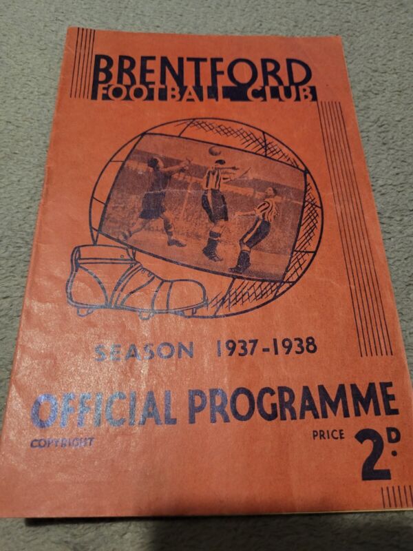 Brentford V Stoke City 16.4. 1938 - Division 1 for sale on Ebay