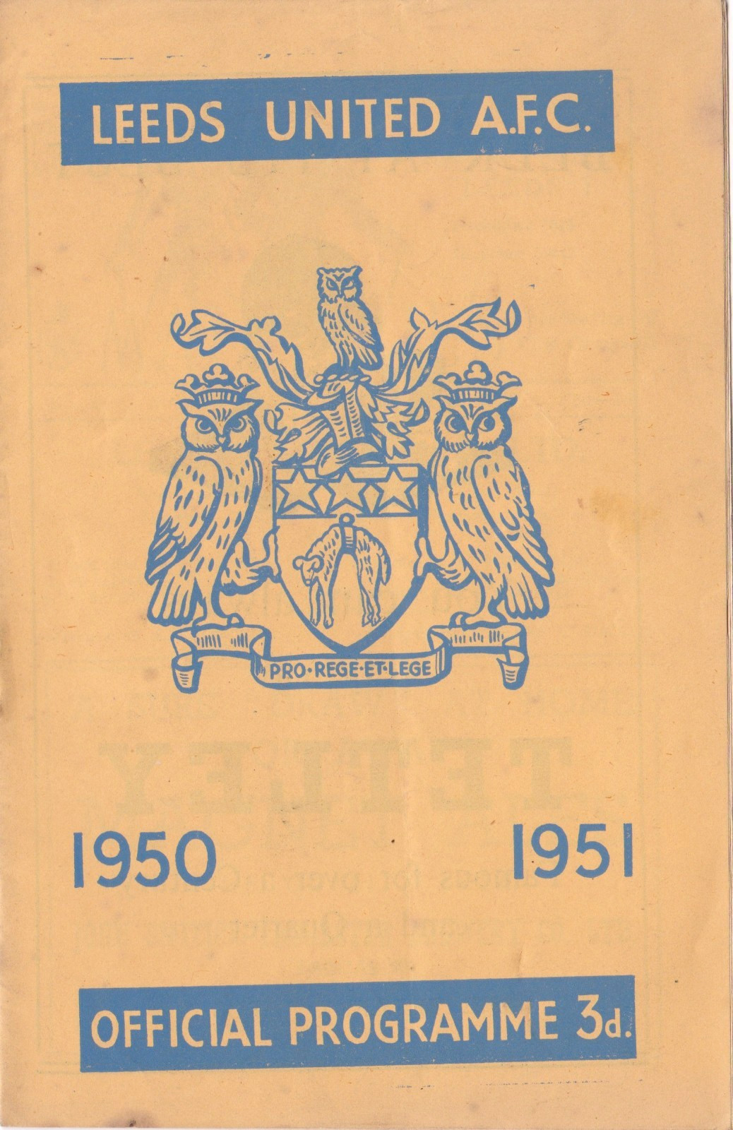 FOOTBALL PROGRAMME LEEDS UNITED V WEST HAM UNITED BOXING DAY 1950 for sale on Ebay