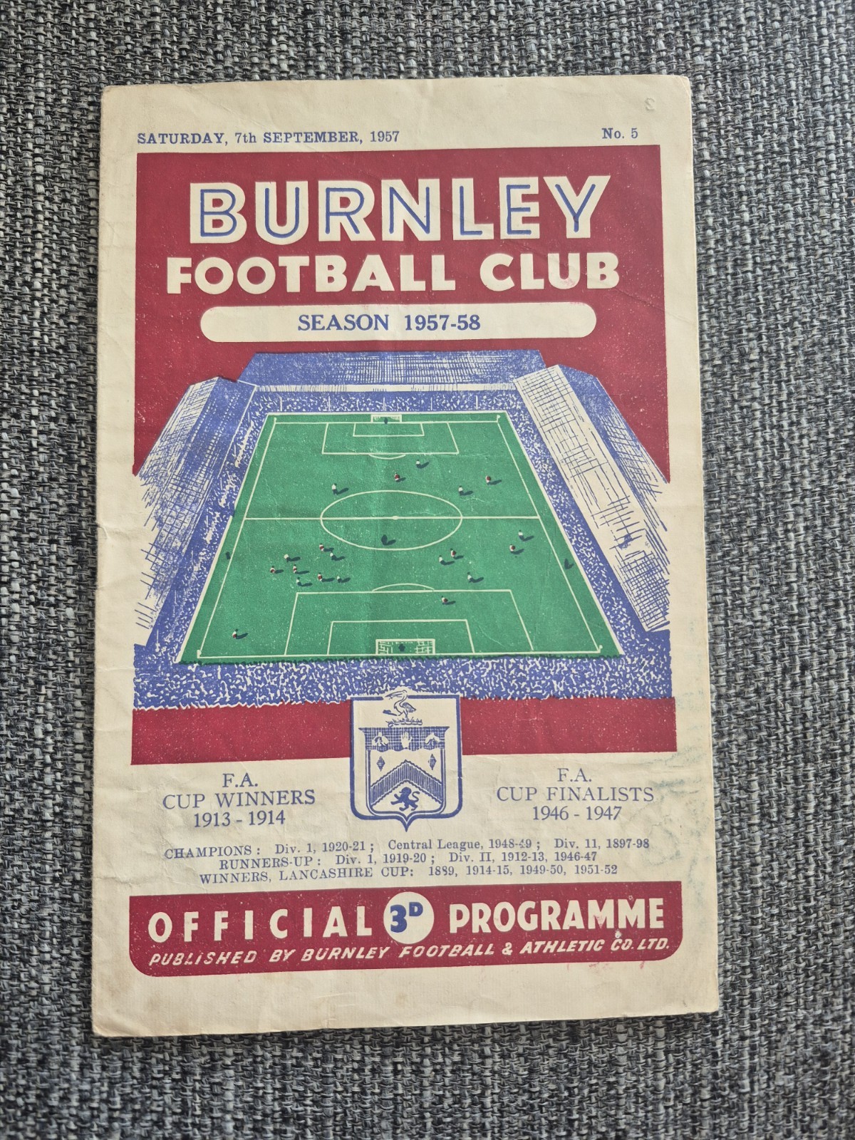 1957/58 Burnley Reserves v. Chesterfield Reserves for sale on Ebay