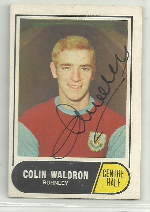 Colin Waldron - BURNLEY - Signed 1969-70 A & BC Gum Card for sale on Ebay