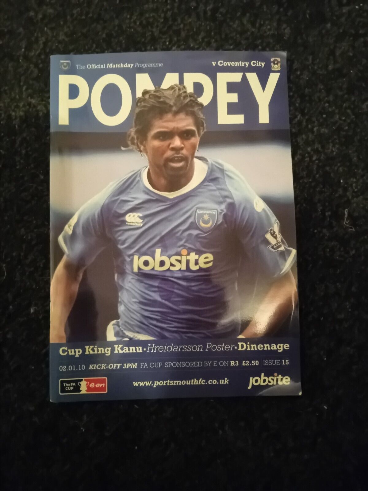 Portsmouth v Coventry City - F.A.Cup 3rd Round - 2009/10 Programme Pre Owned. for sale on Ebay
