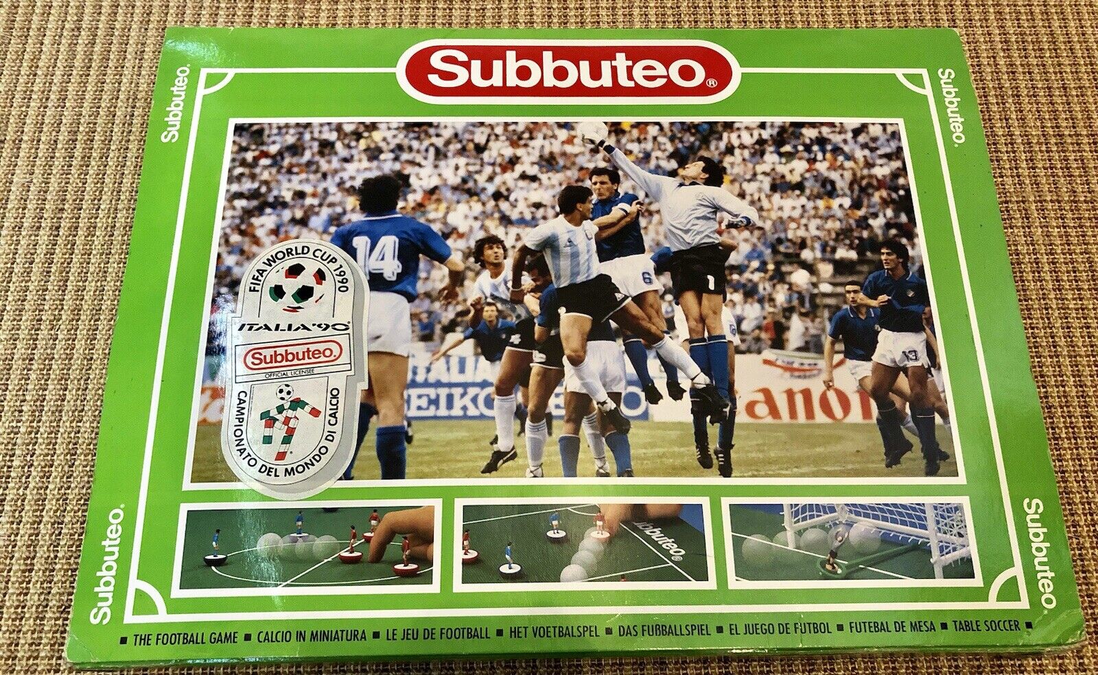 Subbuteo FIFA WORLD CUP 1990 Edition Complete -Excellent Italy & Argentina teams for sale on Ebay