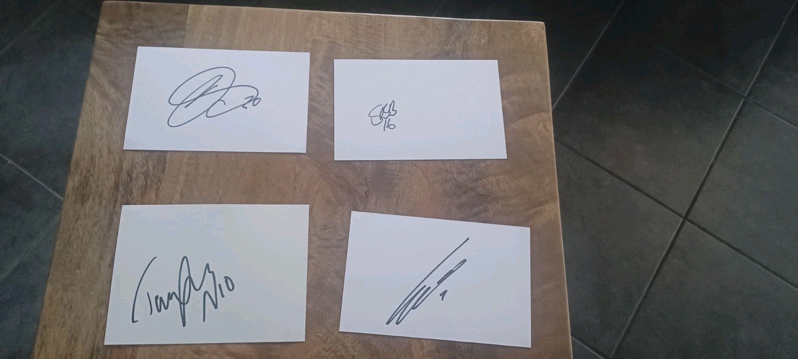 FULHAM  - 12 HAND  SIGNED WHITE CARDS -  TOM CAIRNEY, ANTONEE ROBINSON & 10 for sale on Ebay