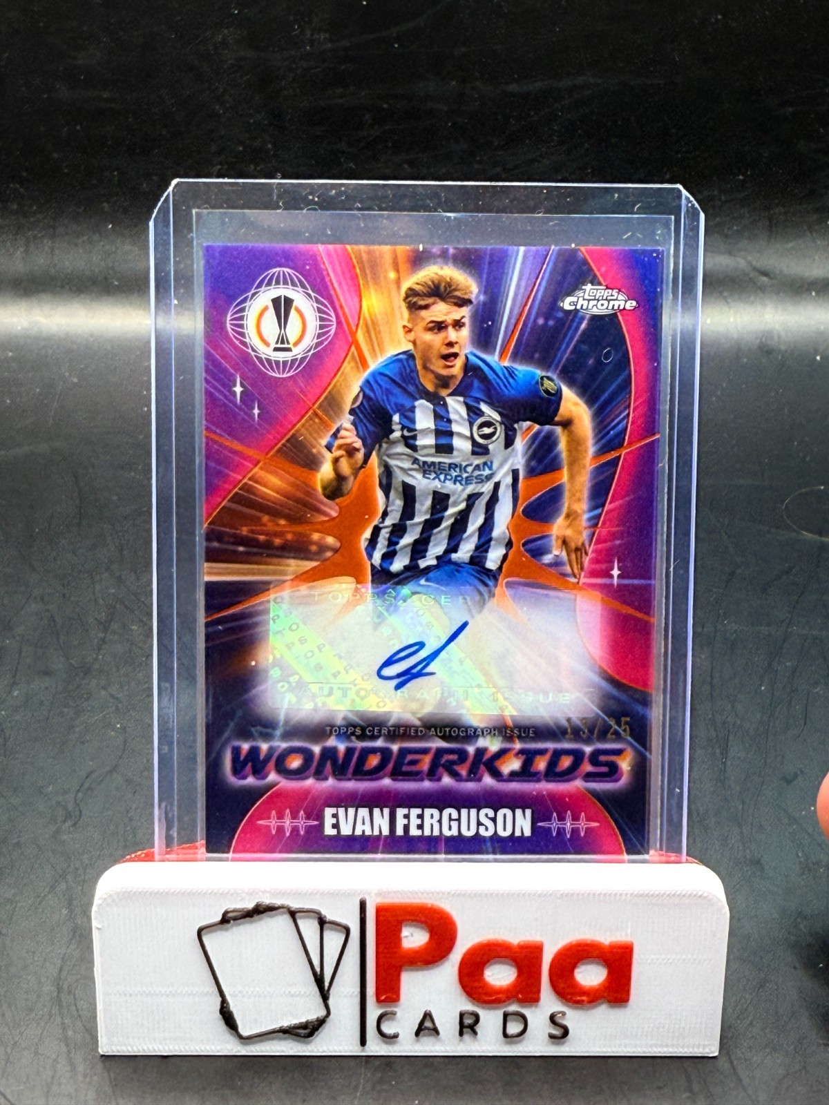 Topps UCC Chrome 24/25 - Auto - Brighton - Evan Ferguson /25 - Wonderkids for sale on Ebay