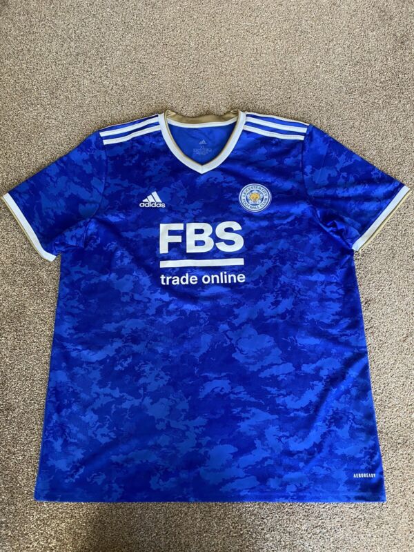 Leicester City Home Football  Shirt 2021/2022 VARDY 9 IMMACULATE Con XL for sale on Ebay