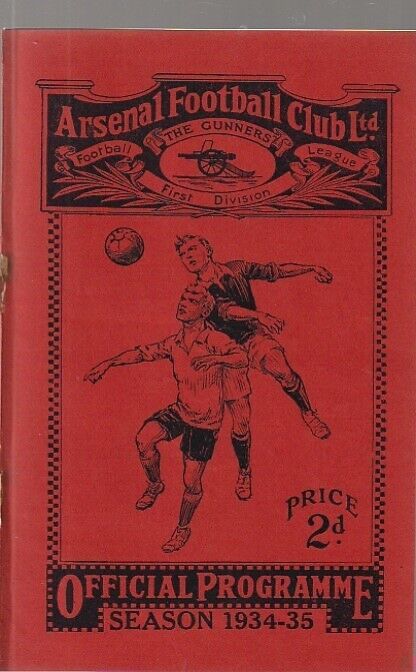 1934/35 PROGRAMME - ARSENAL v BRENTFORD - LONDON COMBINATION - 22 SEPTEMBER 1934 for sale on Ebay