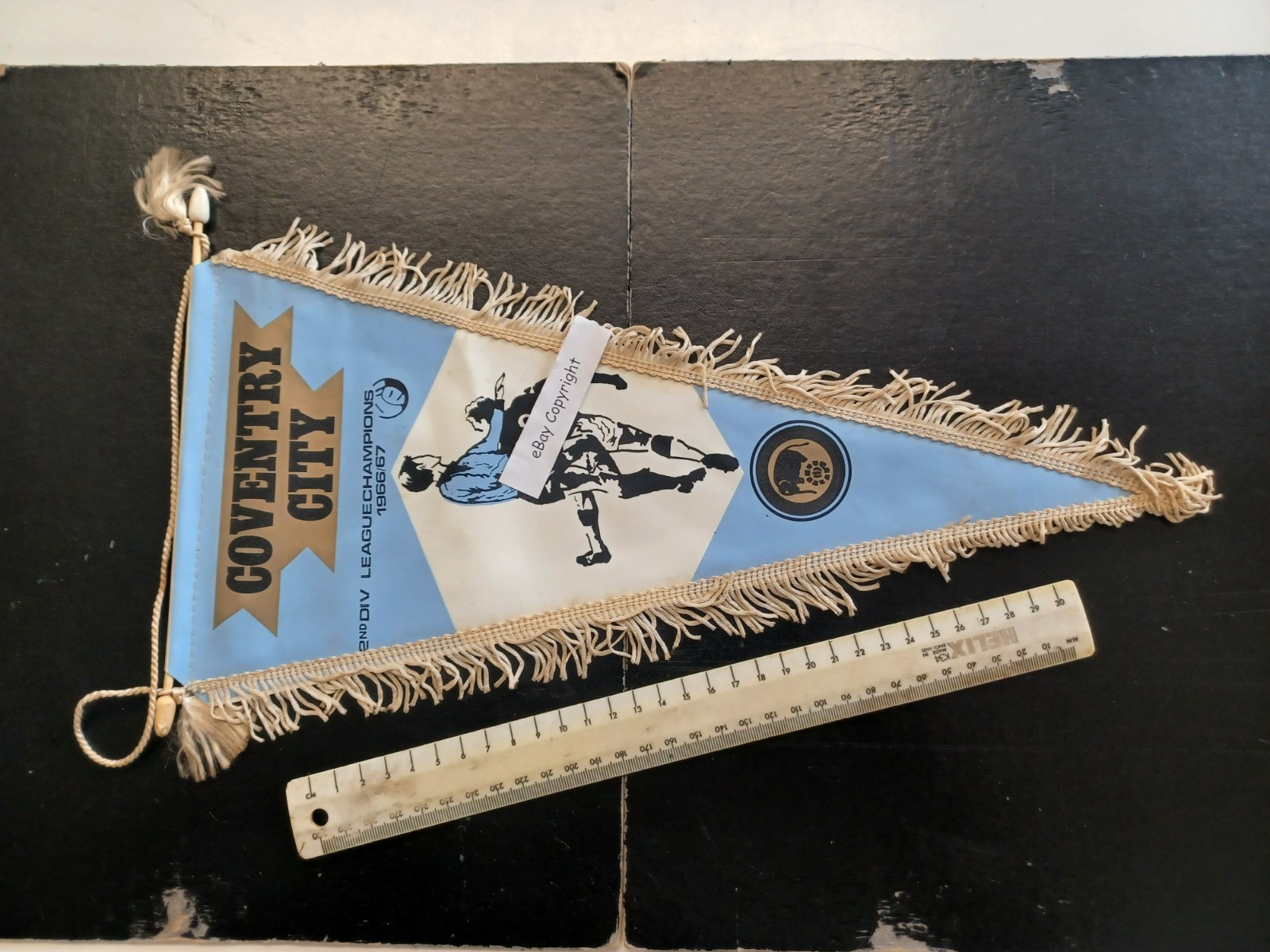 Football Pennant from 1970's - COVENTRY CITY - 2nd Division Champions 1966/67 for sale on Ebay
