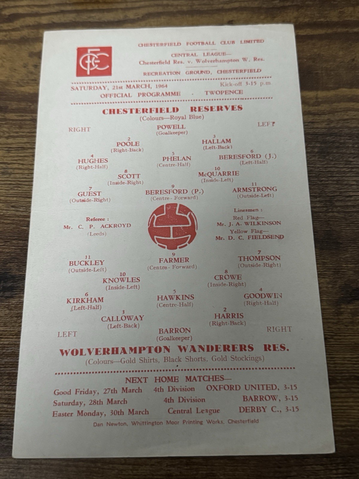 58/59 Horden Colliery V SCARBOROUGH MIDLAND LEAGUE        Football Programme for sale on Ebay