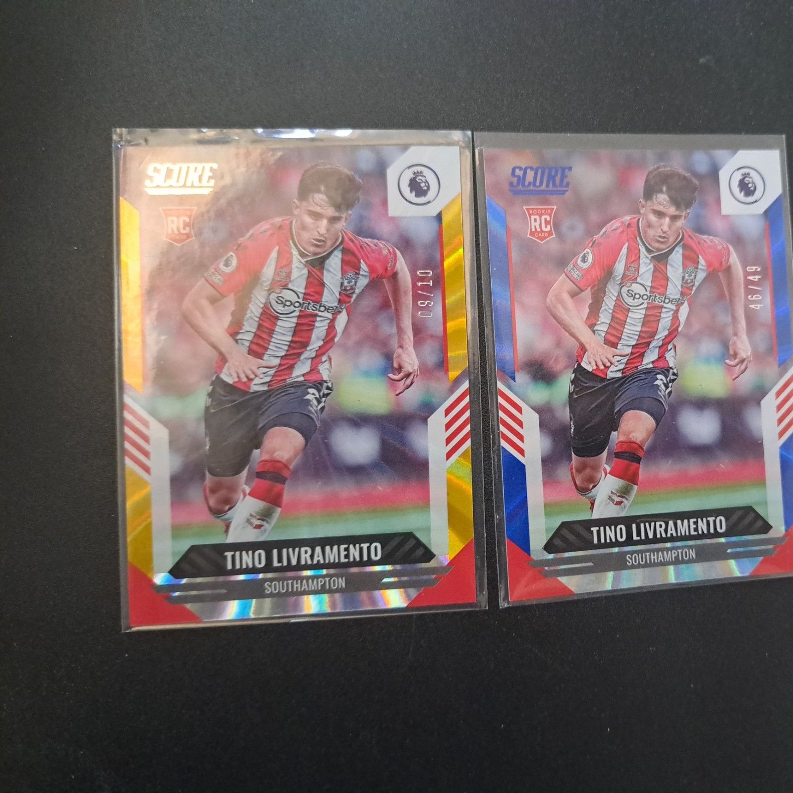 Tino Livramento 2021-22 Panini Score Premier League /10 & /49 Rookie Southampton for sale on Ebay