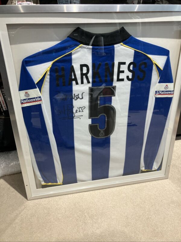 sheffield wednesday Match Worn Steve Harkness Shirt Framed Signed for sale on Ebay