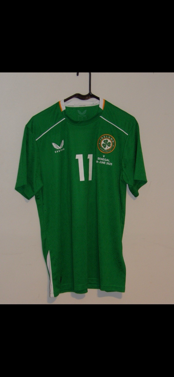 Match Worn - Robbie Brady Ireland International Signed Shirt Senegal June 2025 for sale on Ebay
