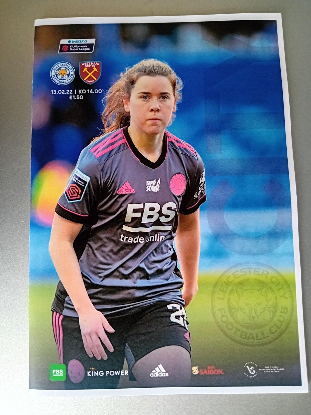 Leicester City Women v West Ham United Women 13th February 2022 for sale on Ebay