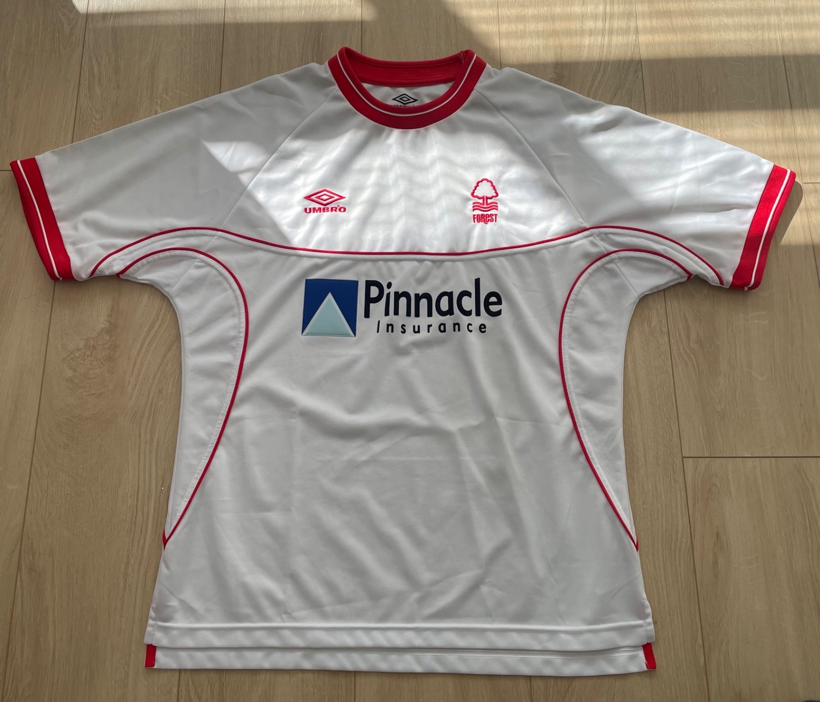Mint condition and rare Nottingham Forest away shirt from season 2001/2002 for sale on Ebay
