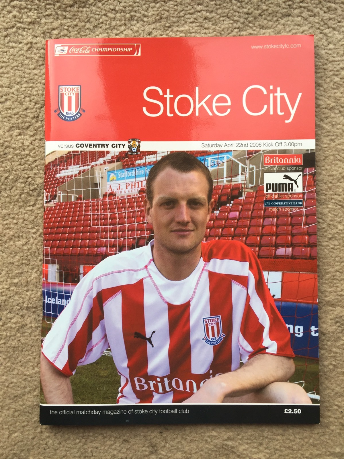 Stoke City v Coventry City - Coca~Cola Championship 2005/06 Programme for sale on Ebay