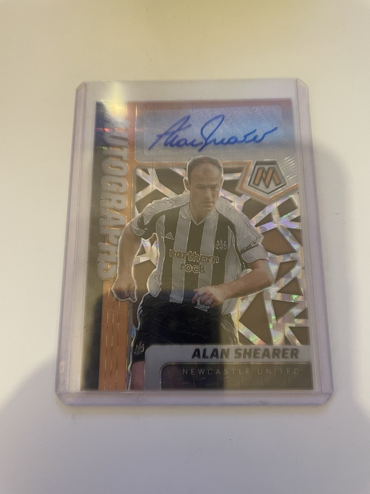 Alan Shearer 2021-22 Panini Mosaic Orange Fluorescent Auto #/25 Newcastle United for sale on Ebay