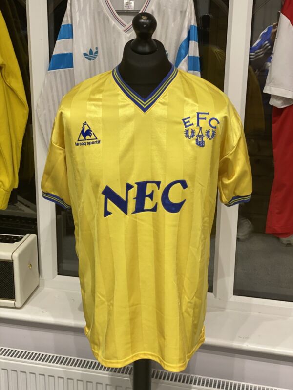 Everton 1985 Away Shirt By Scoredraw Large for sale on Ebay
