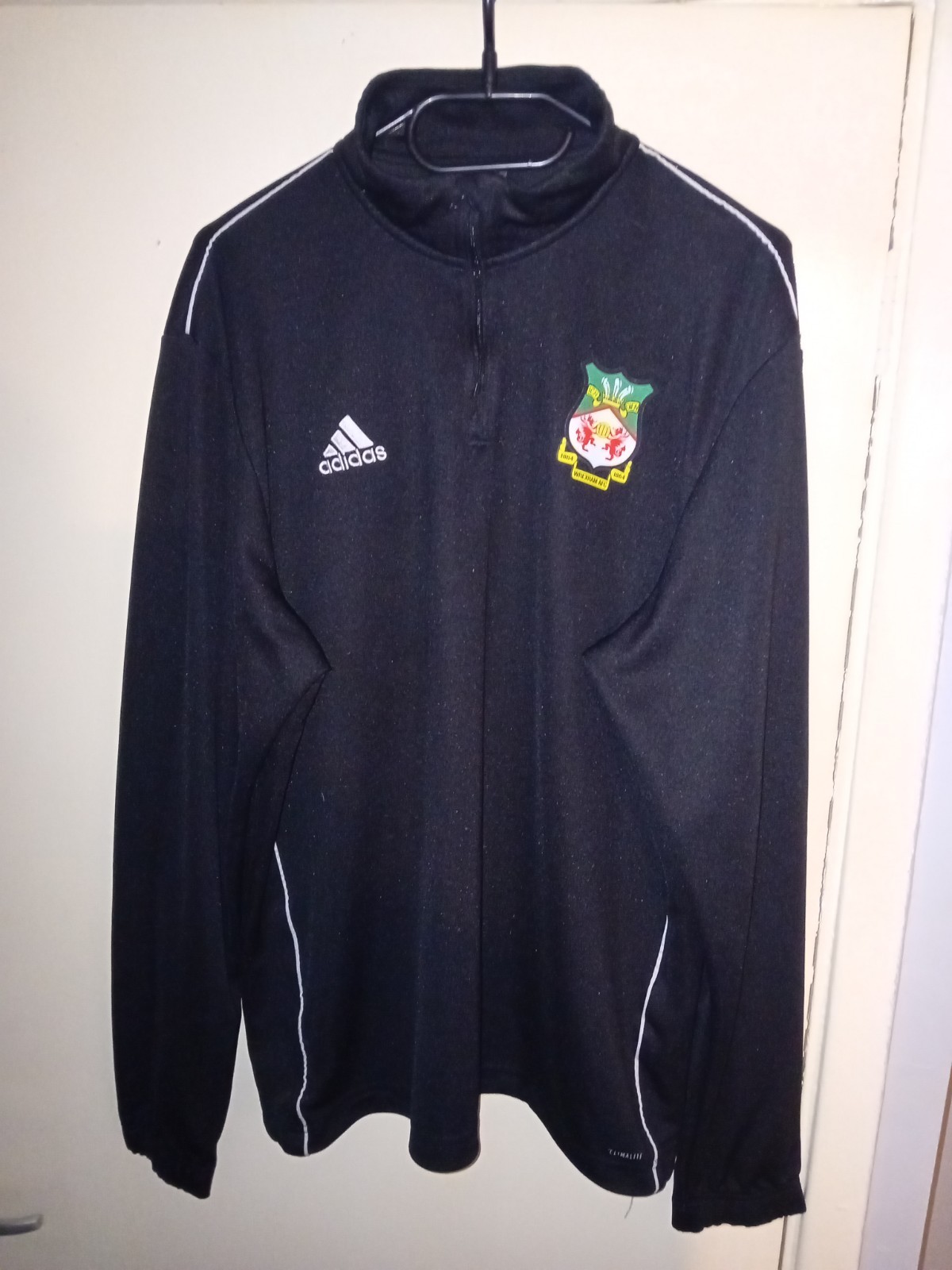 Adidas Climalite Wrexham 1/4 Zip Track Top Size XL *Mint* for sale on Ebay