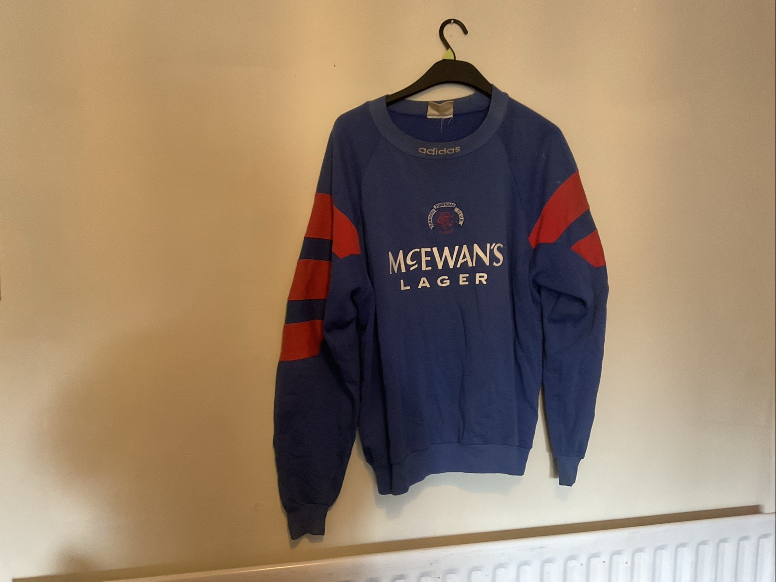 Glasgow Rangers Xl Training Jumper Original 1992 Adidas for sale on Ebay