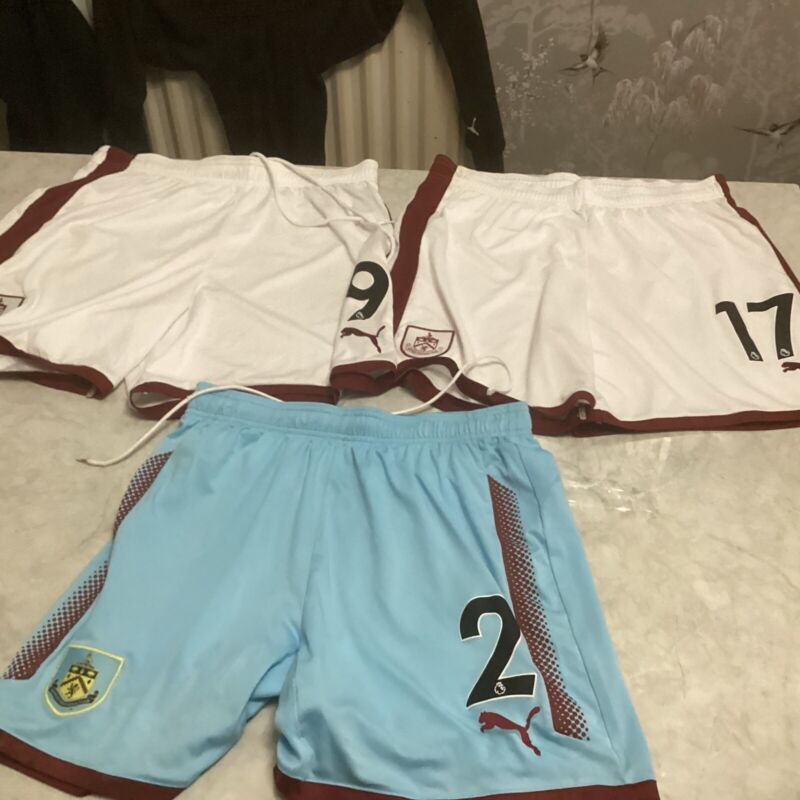 3 Pairs Of Match worn Burnley Fc Shorts  for sale on Ebay