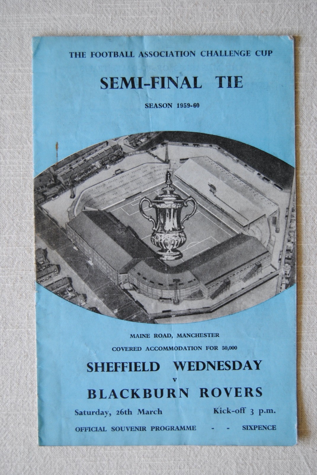 1960 Sheffield Wednesday v Blackburn Rovers FA.Cup Semi-Final Football Programme for sale on Ebay