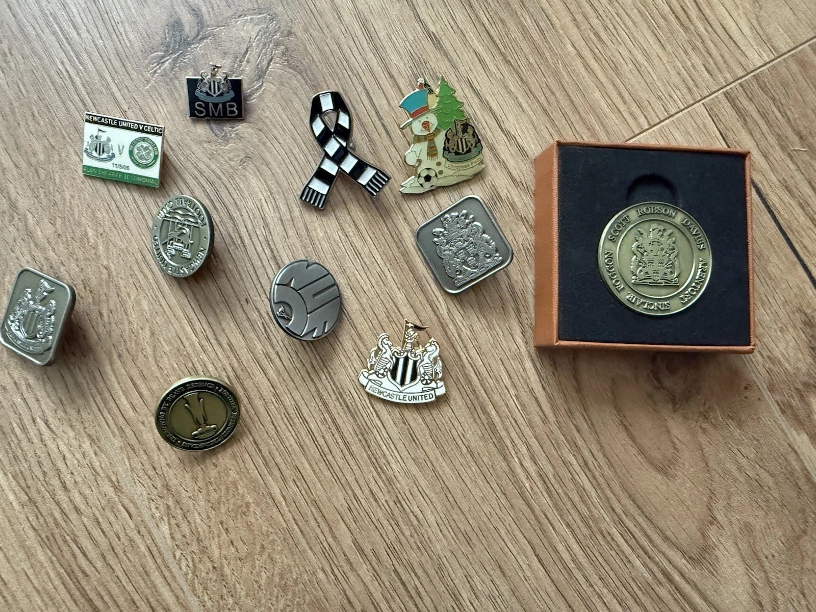 Lot of Newcastle United Badges Shearer Testimonial, Xmas, Anti-Mackem  SMB NUFC for sale on Ebay