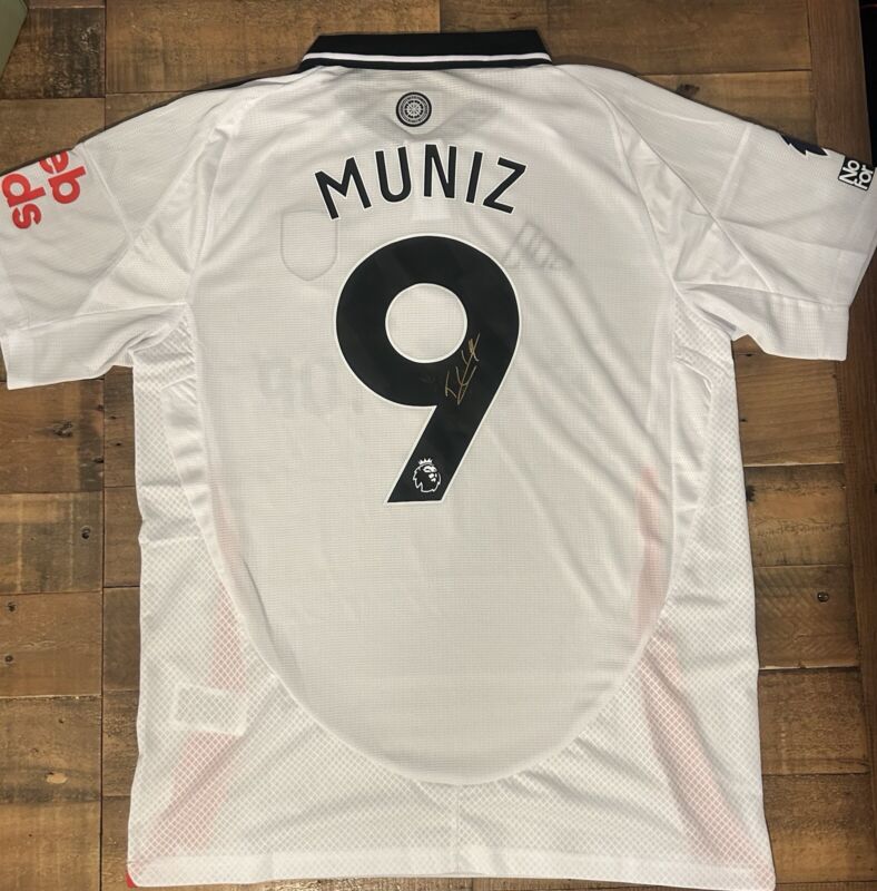 Signed Rodrigo Muniz Fulham FC 24/25 Home Shirt Proof Brazil for sale on Ebay
