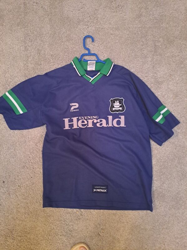 Plymouth Argyle Shirt 1999 Away Patrick Blue men's Size XL for sale on Ebay