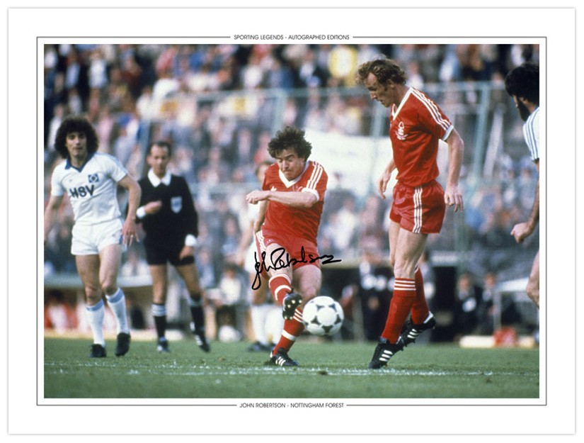 *LOW START* SIGNED 16x12 Photo-Edition NOTTM FOREST 1980 JOHN ROBERTSON for sale on Ebay