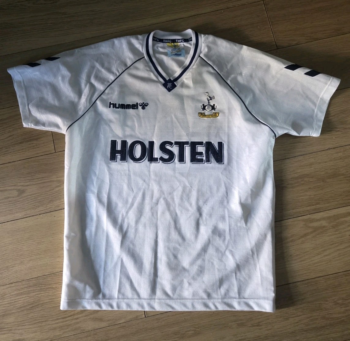 TOTTENHAM HOTSPUR *ORIGINAL* 1989/91 HOME SHIRT HUMMEL JERSEY SIZE XL for sale on Ebay