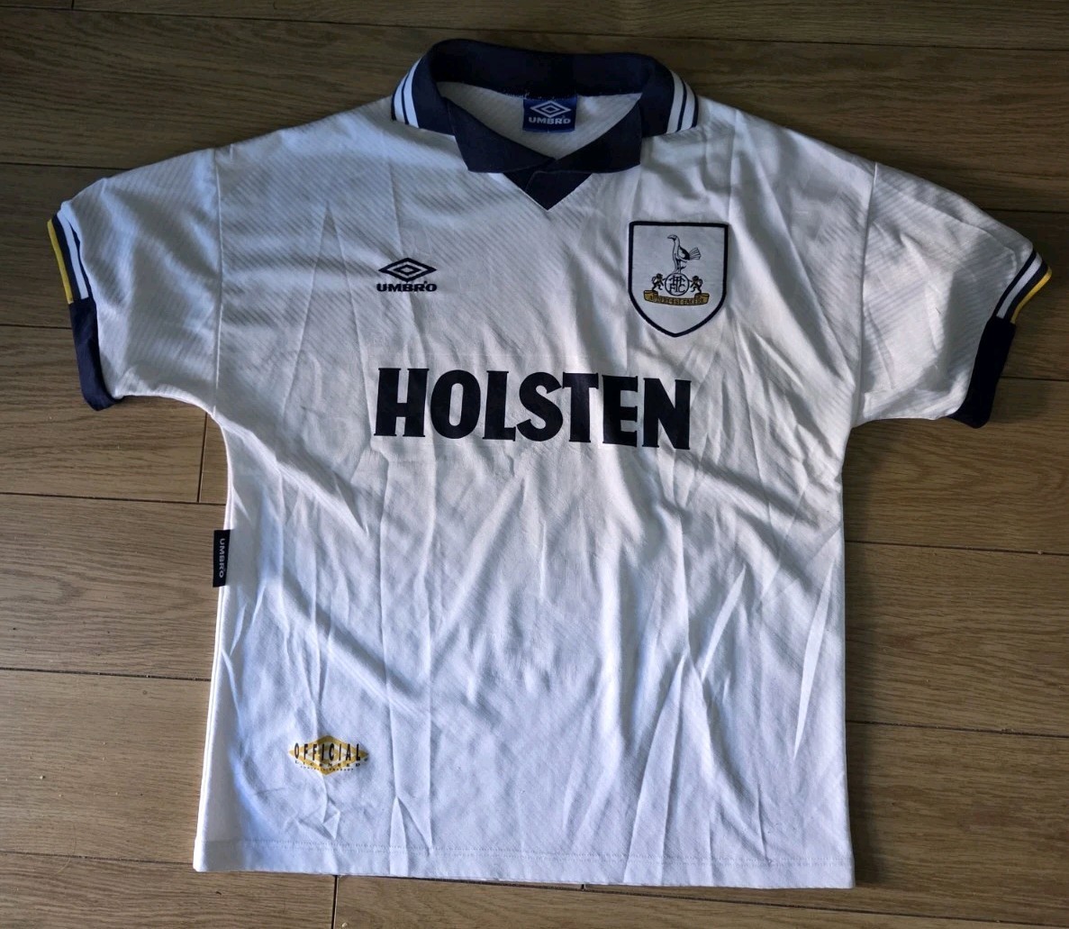 TOTTENHAM HOTSPUR *ORIGINAL* 1994 HOME SHIRT UMBRO JERSEY SIZE L for sale on Ebay