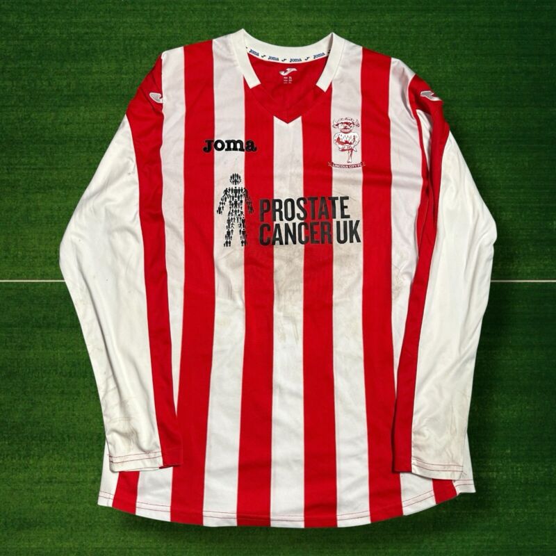 Lincoln City Matchworn Home Football Shirt Joma Size XL S.Moyses #12 Signed for sale on Ebay