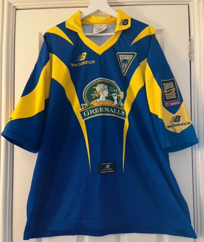 1998 Warrington Wolves Rugby League Shirt for sale on Ebay