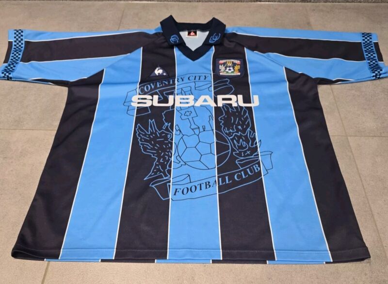 Coventry City Le Coq Sportif Football Shirt Extra Large 1997 1998 Home Top XL for sale on Ebay