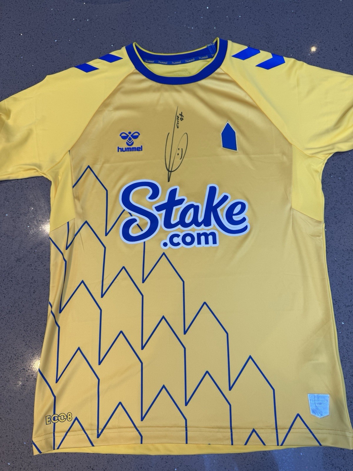 Idrissa Gana Gueye - Signed Everton Shirt 2022-23 - COA for sale on Ebay