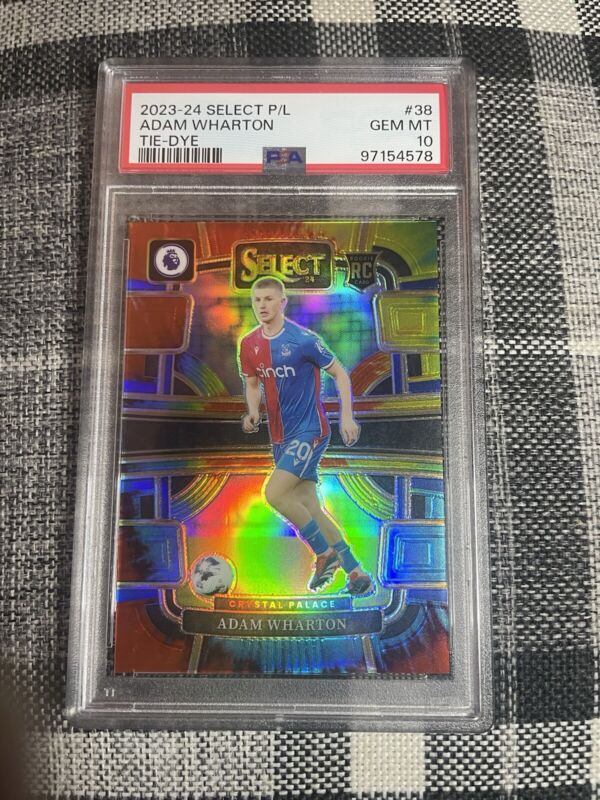 2023-24 Select Premier League - Adam Wharton Crystal Palace Tie Dye /49 PSA 10 for sale on Ebay