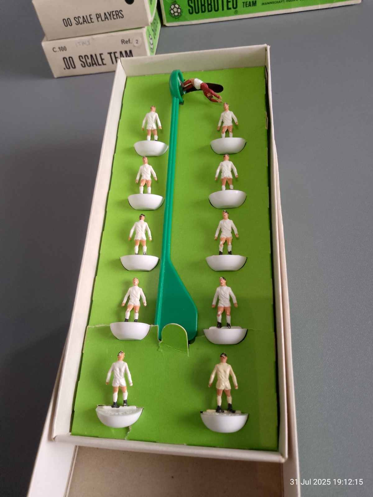 subbuteo 1970s heavyweight team Leeds United for sale on Ebay